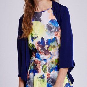 Girls on Film Blue Waterfall Cardigan: Size UK 10